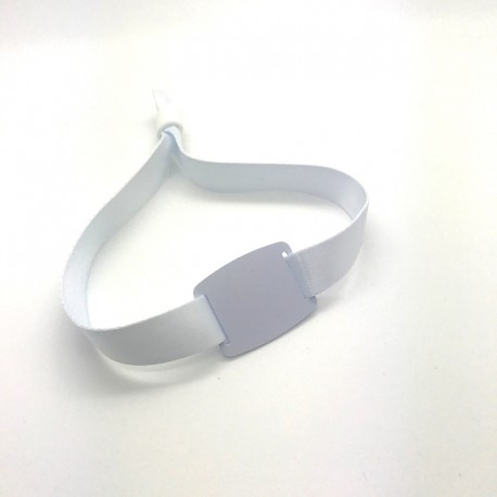 Bracelets Tissu RFID Vierges Blancs