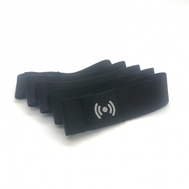 Bracelets Tissus Stretch RFID Vierges Noir