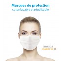 Masques de Protection Coton Vierges